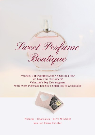 Valentine’s Day Perfume Activity Promotion Flyer
