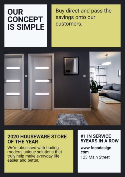 Furniture Promotion Activity Flyer Simple Fashion Style