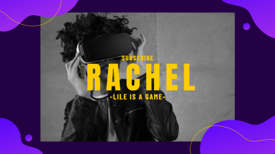 Fashion Subscribe Rachel YouTube Cover