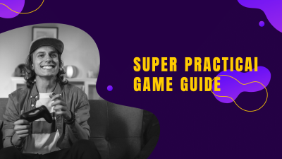 Game Blogger Promotion Poster Simple Fashion Style YouTube Thumbnail