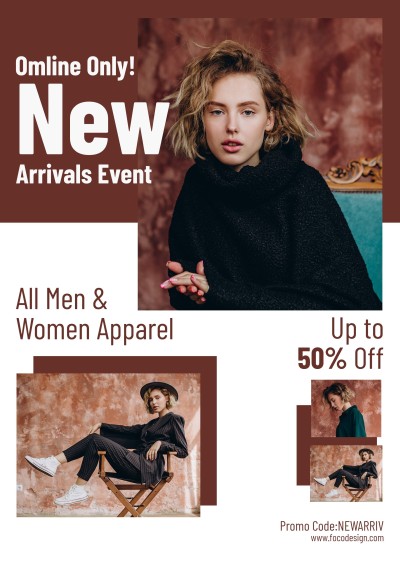 Fashion Style Apperal New Arrival Promotion Poster