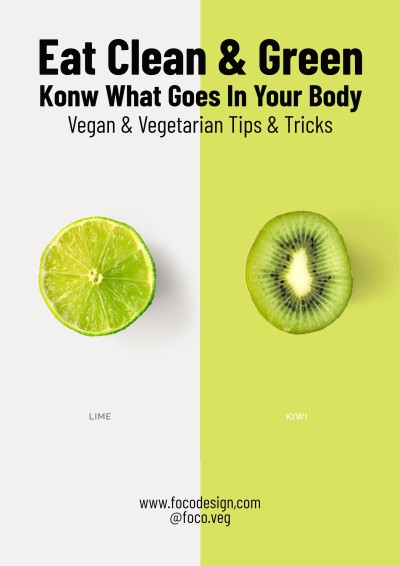 Simple Style Vegetarian Tips Propagating Poster