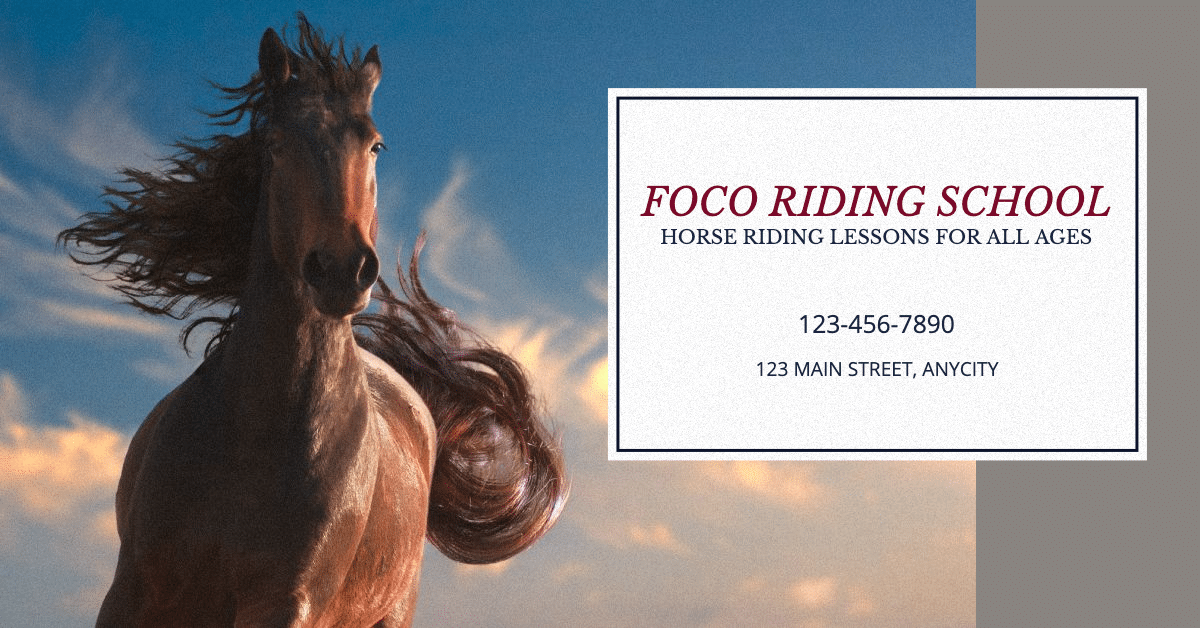 Riding School Enrollment Template Promotion Poster Ecommerce Banner预览效果