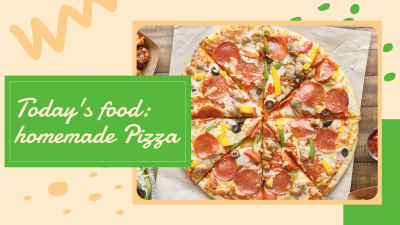 Pizza Delicious Food Promotion Fashion Simple Style Poster YouTube Thumbnail