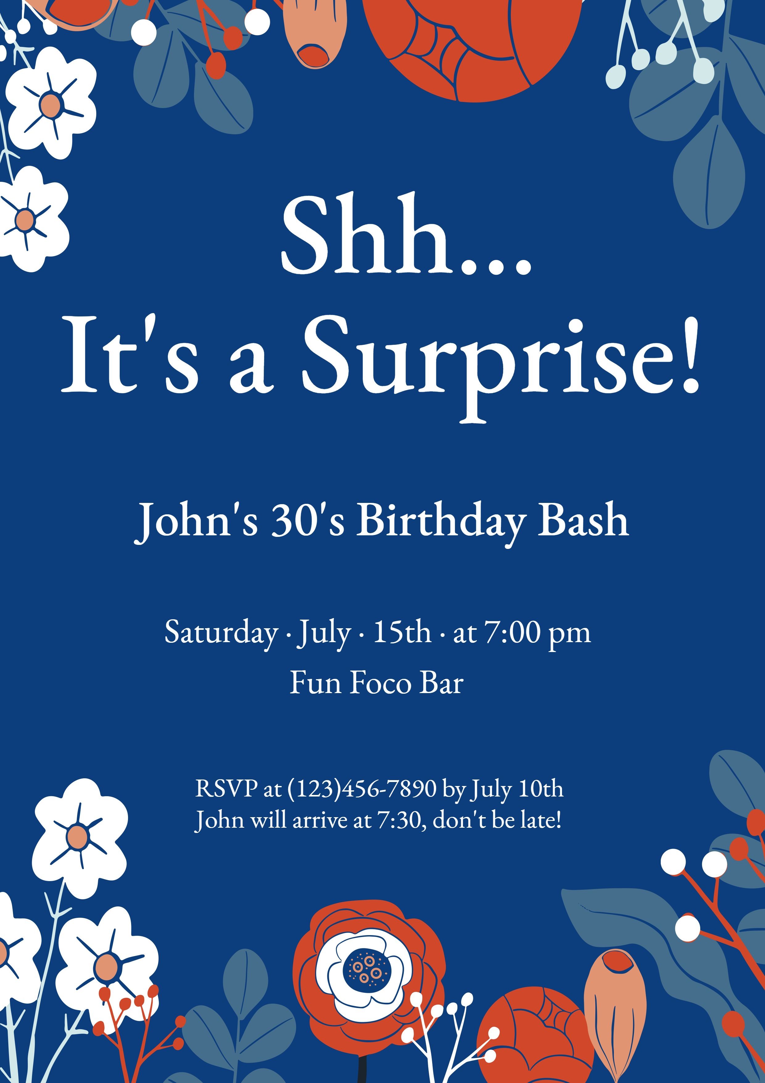 Birthday Party Invitation Poster