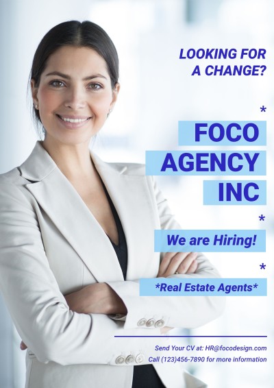 Real Estate Recruitment Poster LinkedIn