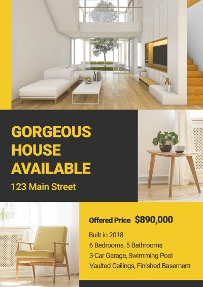 Simple Fashion Housing Sales Flyer
