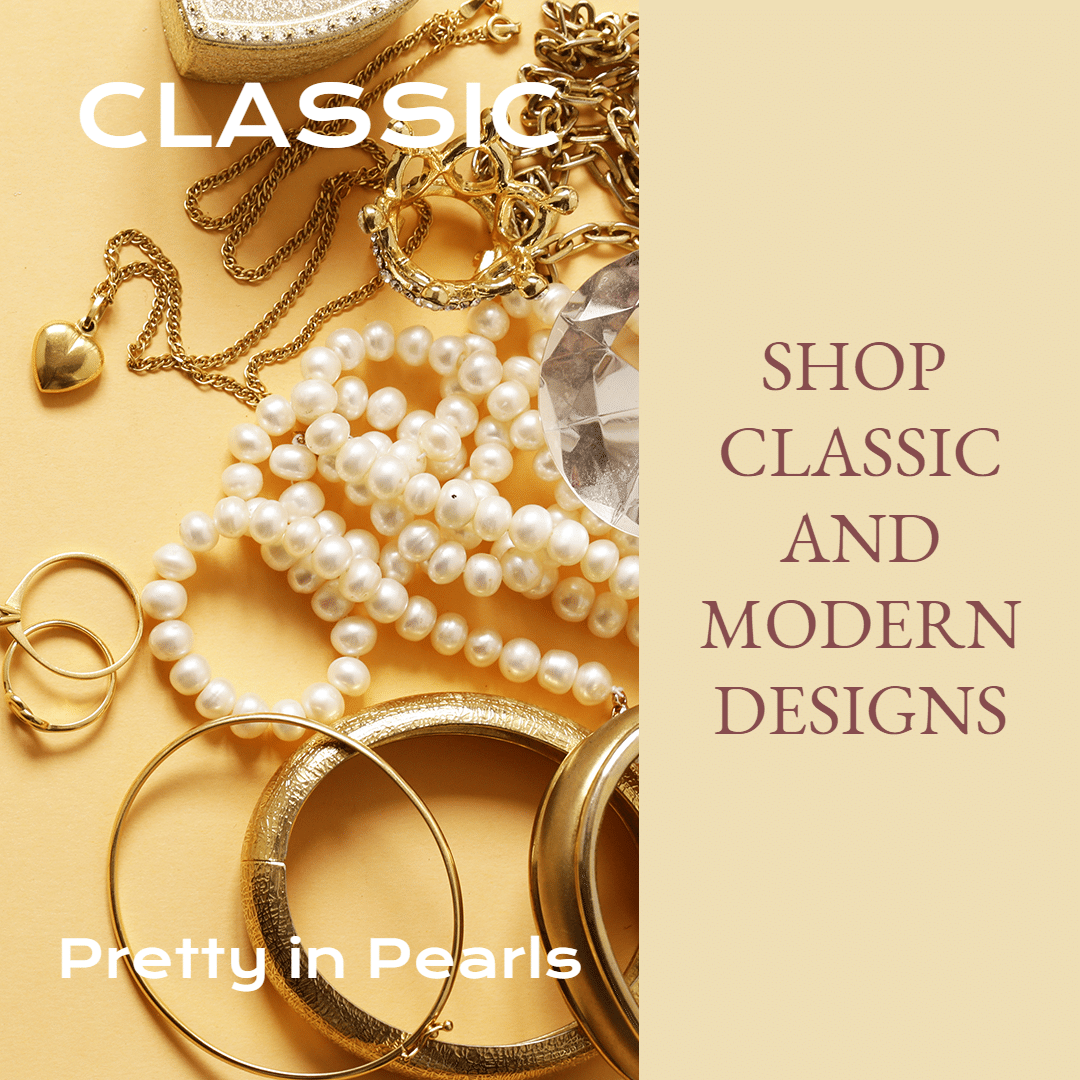 Pearl Jewelry and Accessories Ecommerce Product Image预览效果