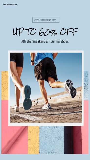 Literary Running Shoes Discount Ecommerce Story预览效果