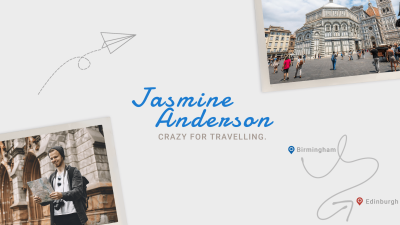 Simple Fashion Traveler Personal Introduction YouTube Cover