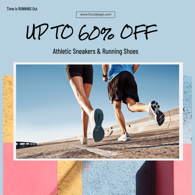 Literary Running Shoes Discount Ecommerce Product Image预览效果