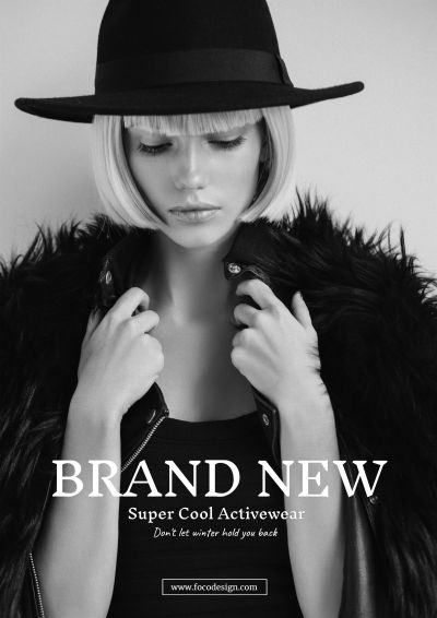 Fashion Style Women's Wear New Arrival Display Promotion Poster