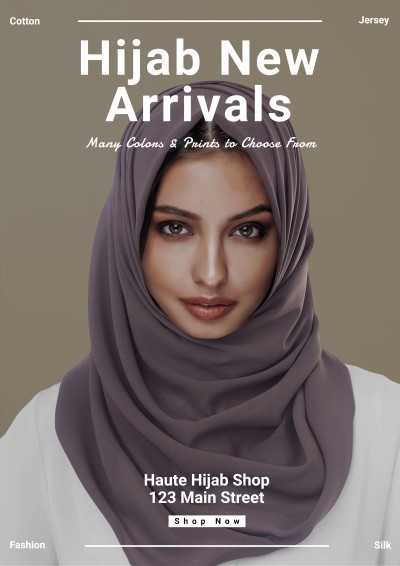 Luxurious Style Hijab New Arrival Propagating Poster