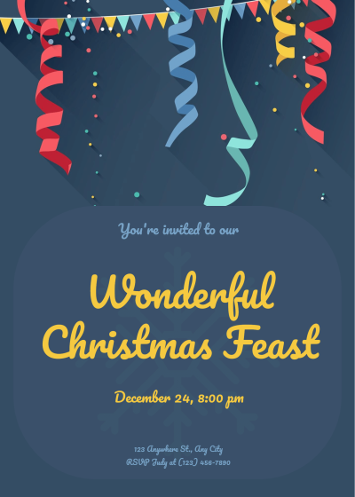 Christmas Feast Invitation Letter