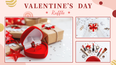 Fashion Valentine's Day Welfare Draw Facebook Event Cover