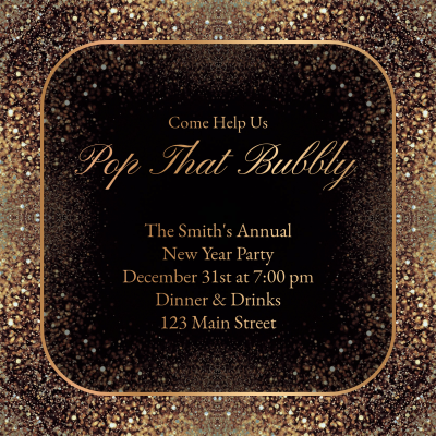 New Year Party Invitation Letter