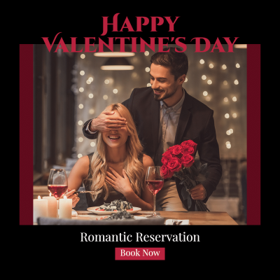 Luxury Lover's Day Dinner Reservation Promotion Ecommerce Product Image