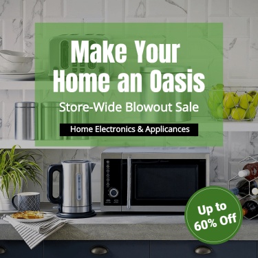 Home Electric and Appliances Sales Ecommerce Product Image