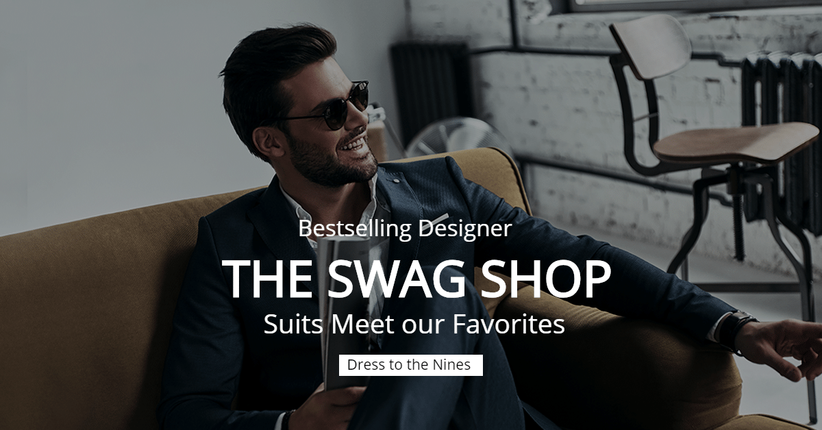 Men's Suits Selected Recommendations Ecommerce Banner预览效果