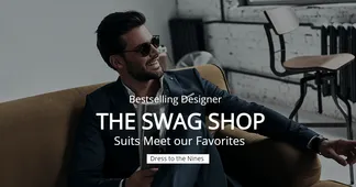 Men's Suits Selected Recommendations Ecommerce Banner