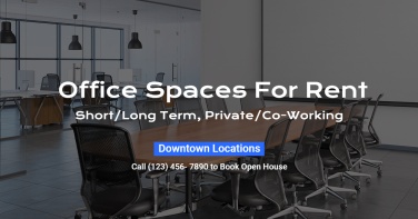 Simple Office Space Rental Advertisement Ecommerce Banner