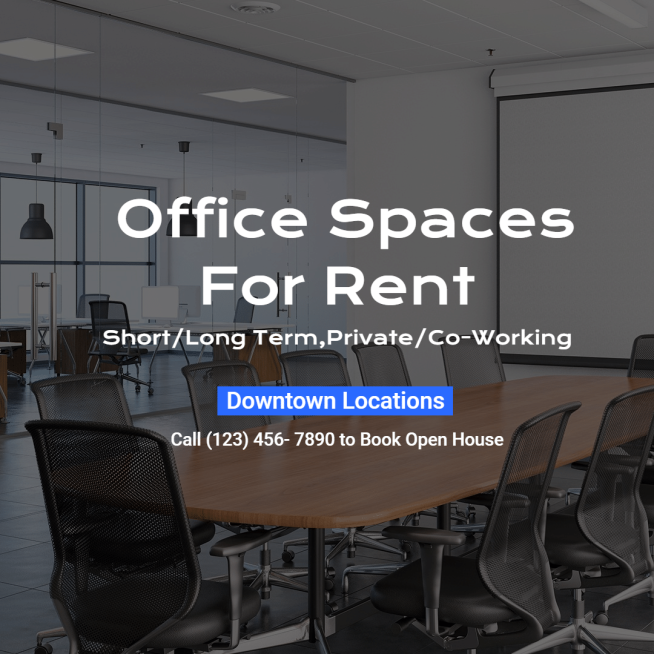 Simple Office Space Rental Advertisement Ecommerce Product Image预览效果