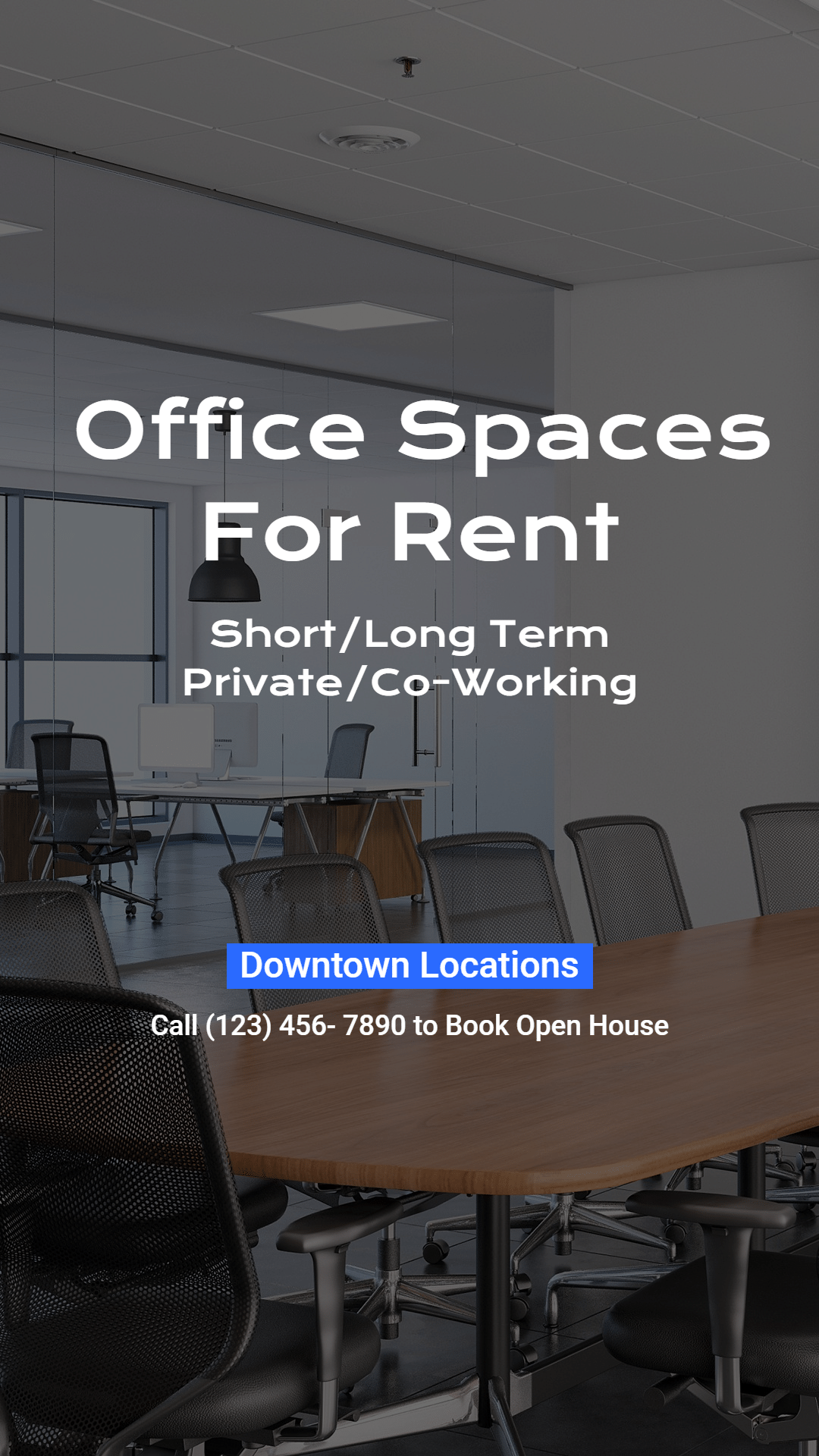 Simple Office Space Rental Advertisement Ecommerce Story