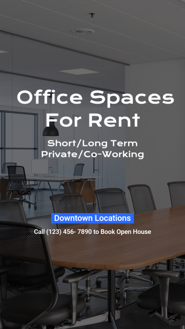 Simple Office Space Rental Advertisement Ecommerce Story预览效果