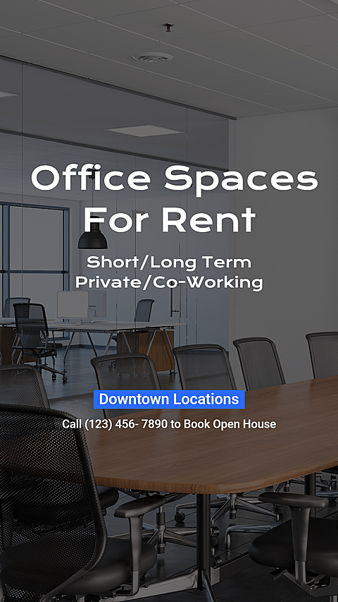 Simple Office Space Rental Advertisement Ecommerce Story