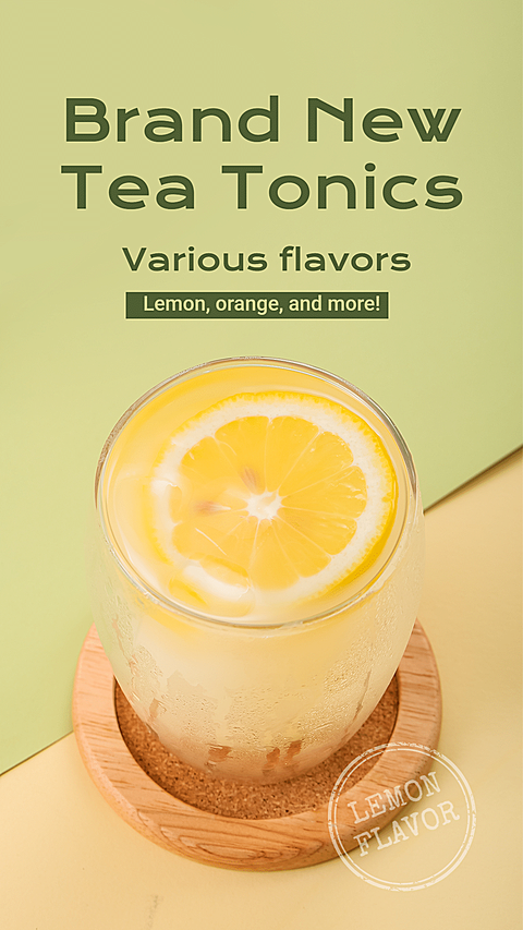 Fresh Tea Tonics New Arrival Ecommerce Story