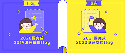 2021跨新年新flag对比公众号首图