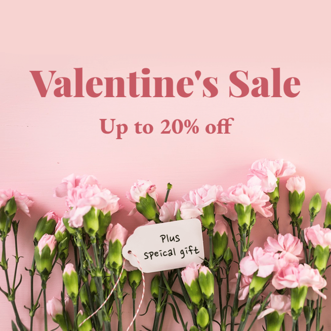 Florist Valentine's Day Sales Ecommerce Product Image预览效果