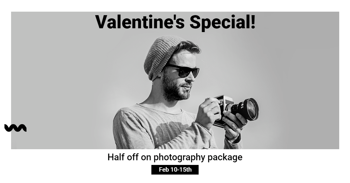 Simple Photography Services Promotion Ecommerce Banner预览效果