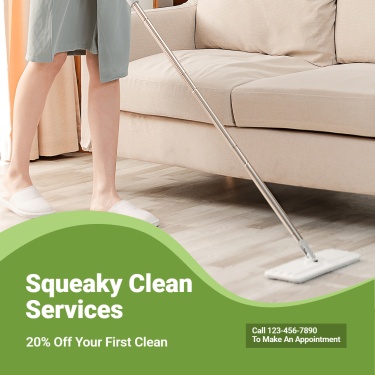 Fashion Squeaky Clean Services Introduction Ecommerce Product Image