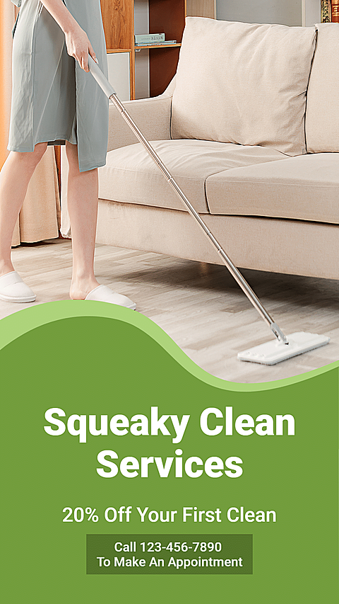 Fashion Squeaky Clean Services Introduction Ecommerce Story
