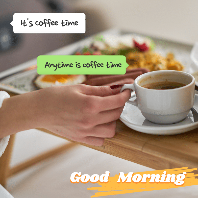 Good Morning Coffee Mark Template预览效果