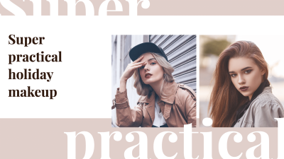 Simple Fashion Holiday Makeup Display YouTube Thumbnail