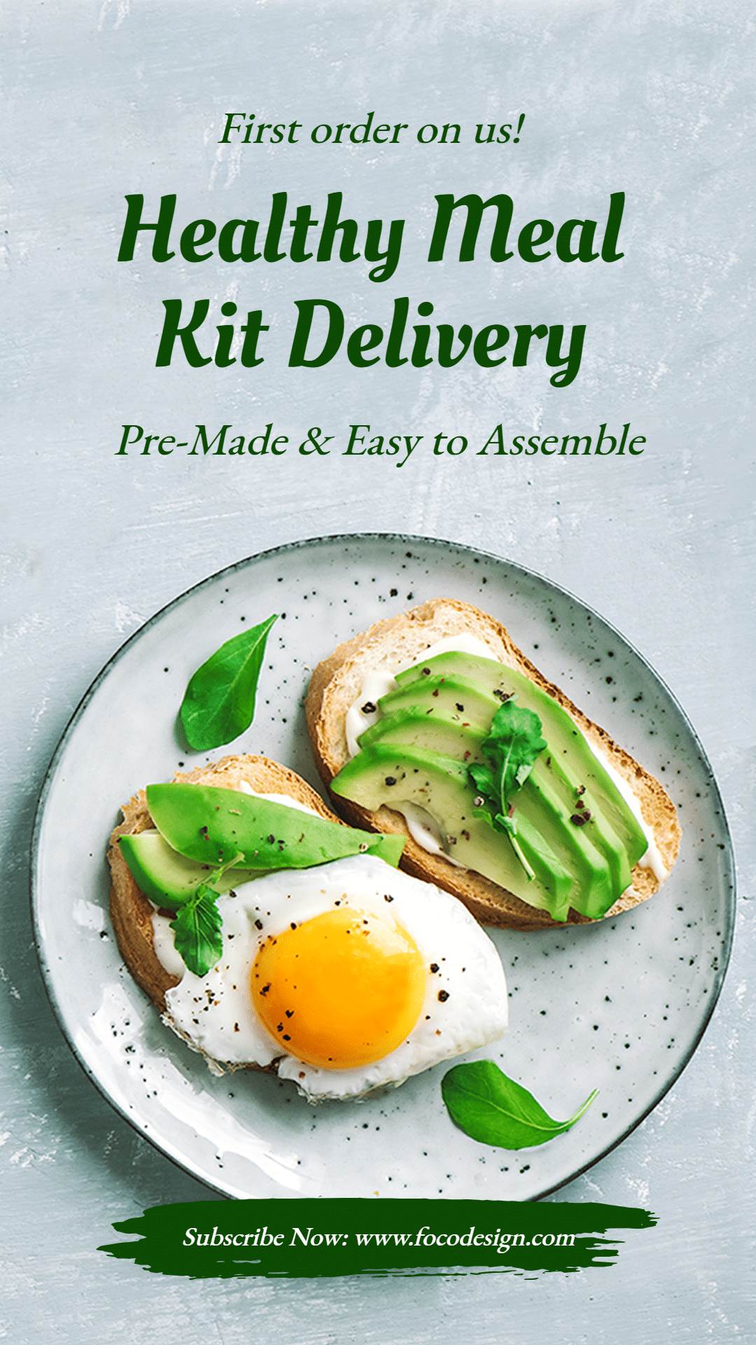 Fresh Healthy Meal Kit Delivery Services Ecommerce Story预览效果