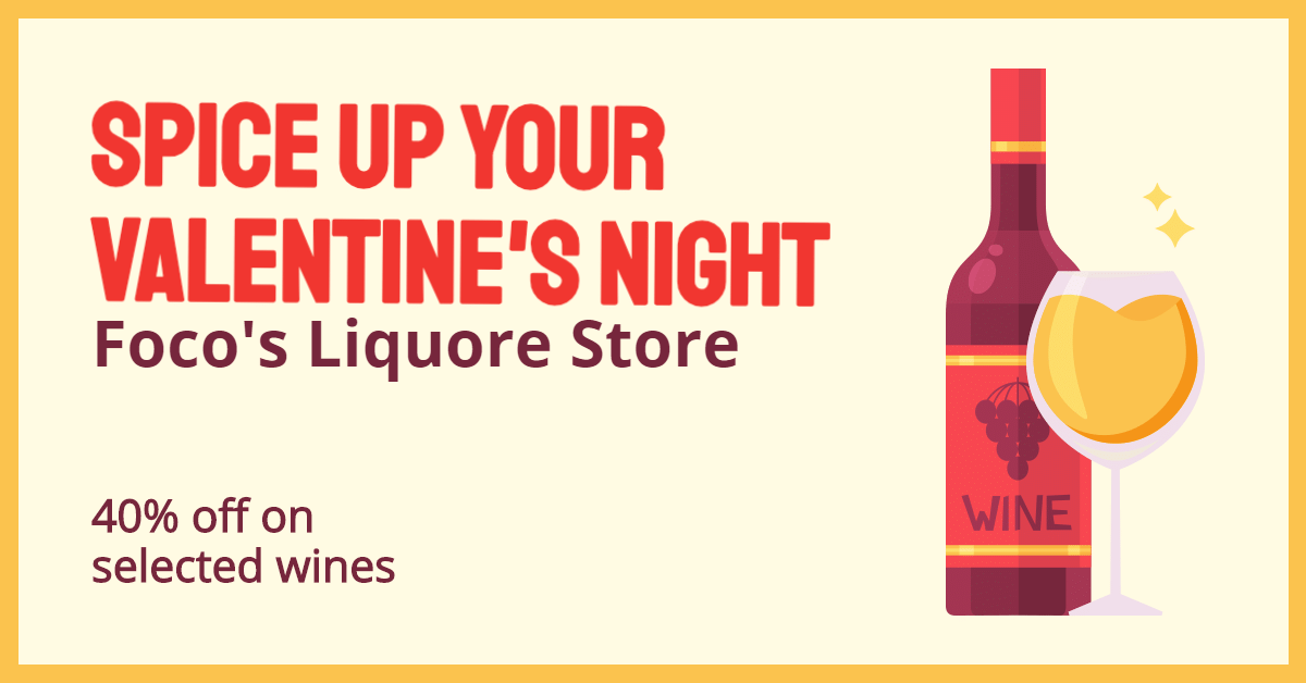 Literary Lover's Day Liquore Store Discount Ecommerce Banner