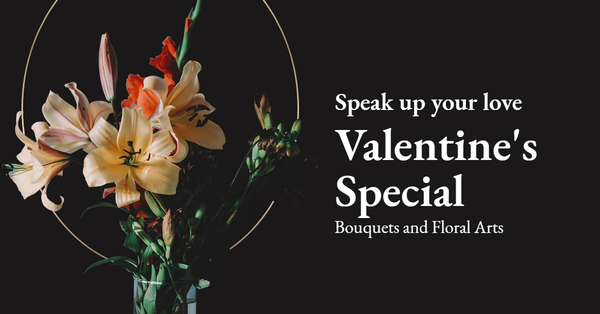 Literary Lover's Day Bouquets Promotion Eocmmerce Banner预览效果