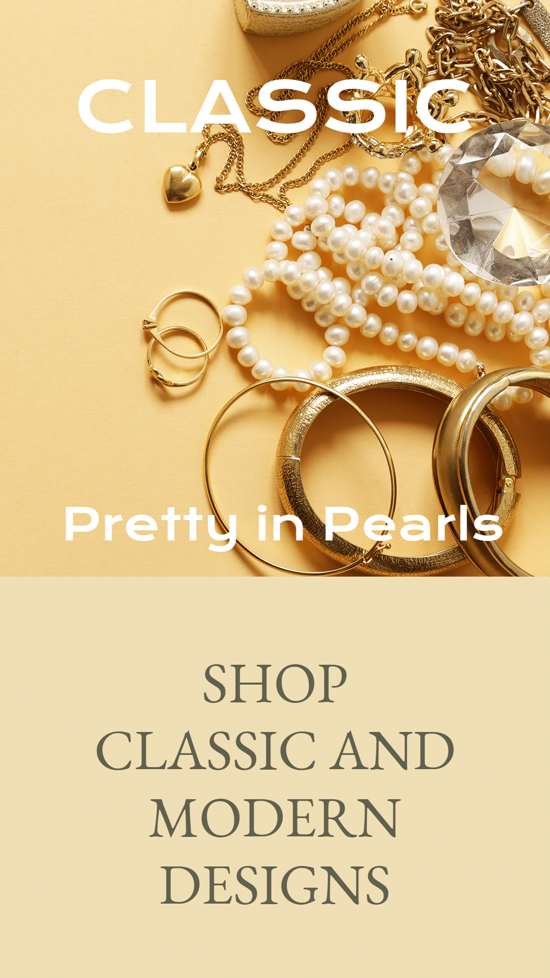 Pearl Jewelry New Year Holiday New Arrival Ecommerce Story