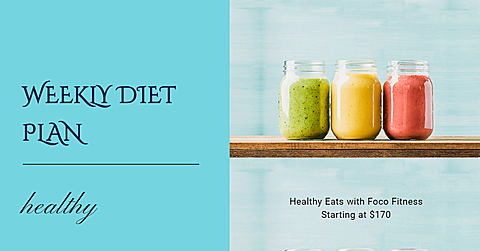 Fashion Weekly Diet Plan Service Promotion Ecommerce Banner