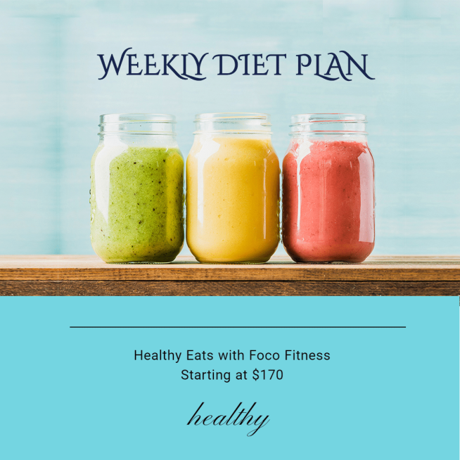 Fashion Weekly Diet Plan Service Promotion Ecommerce Product Image预览效果