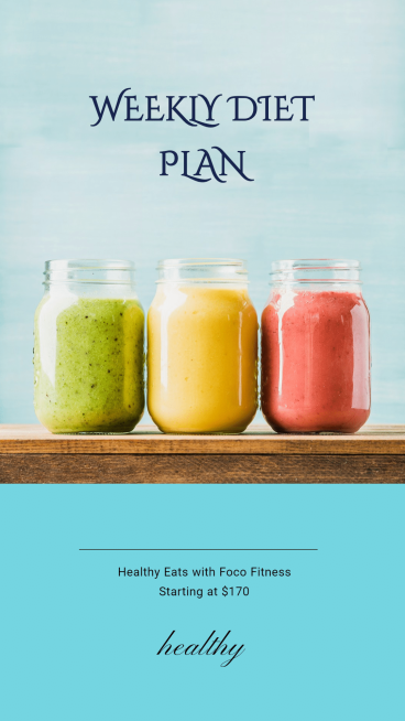 Fashion Weekly Diet Plan Service Promotion Ecommerce Story预览效果