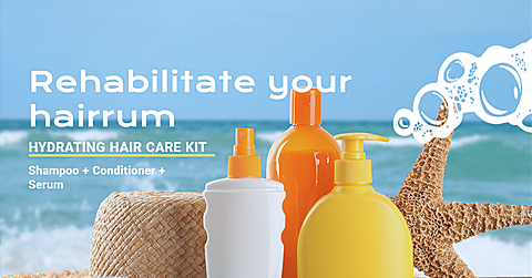 Creative Shampoo Set Falsh Sale Ecommerce Banner