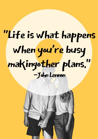 Literary Couple Background Tepesetting Quotes Poster