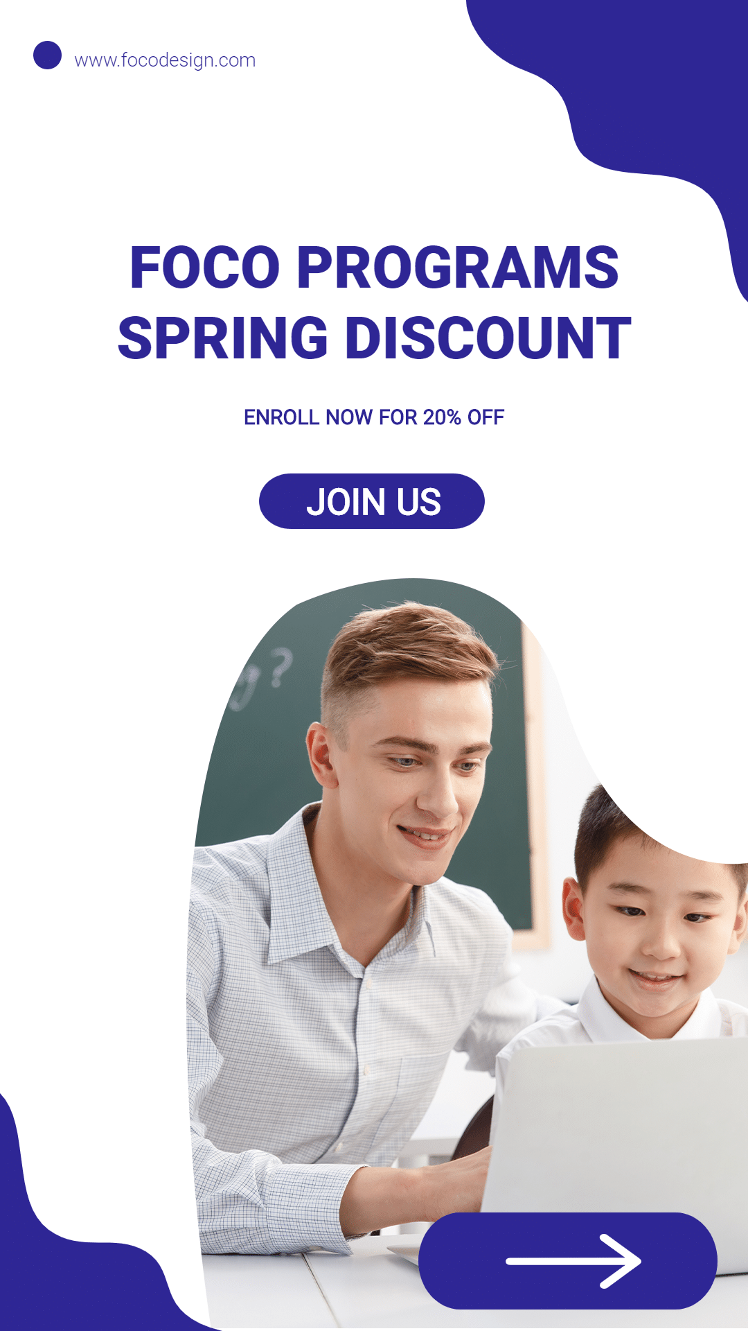 Simple Extra-Curricular Tutoring Spring Discount Ecommerce Story预览效果