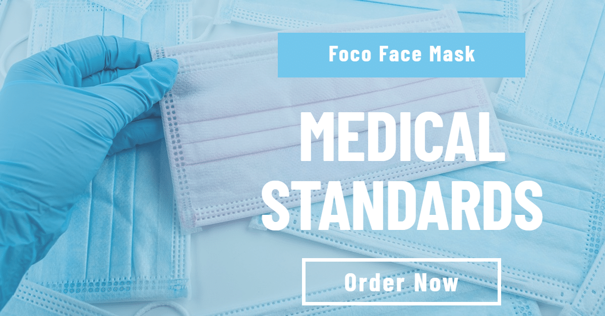 Medical Standard Face Mask Ecommerce Banner