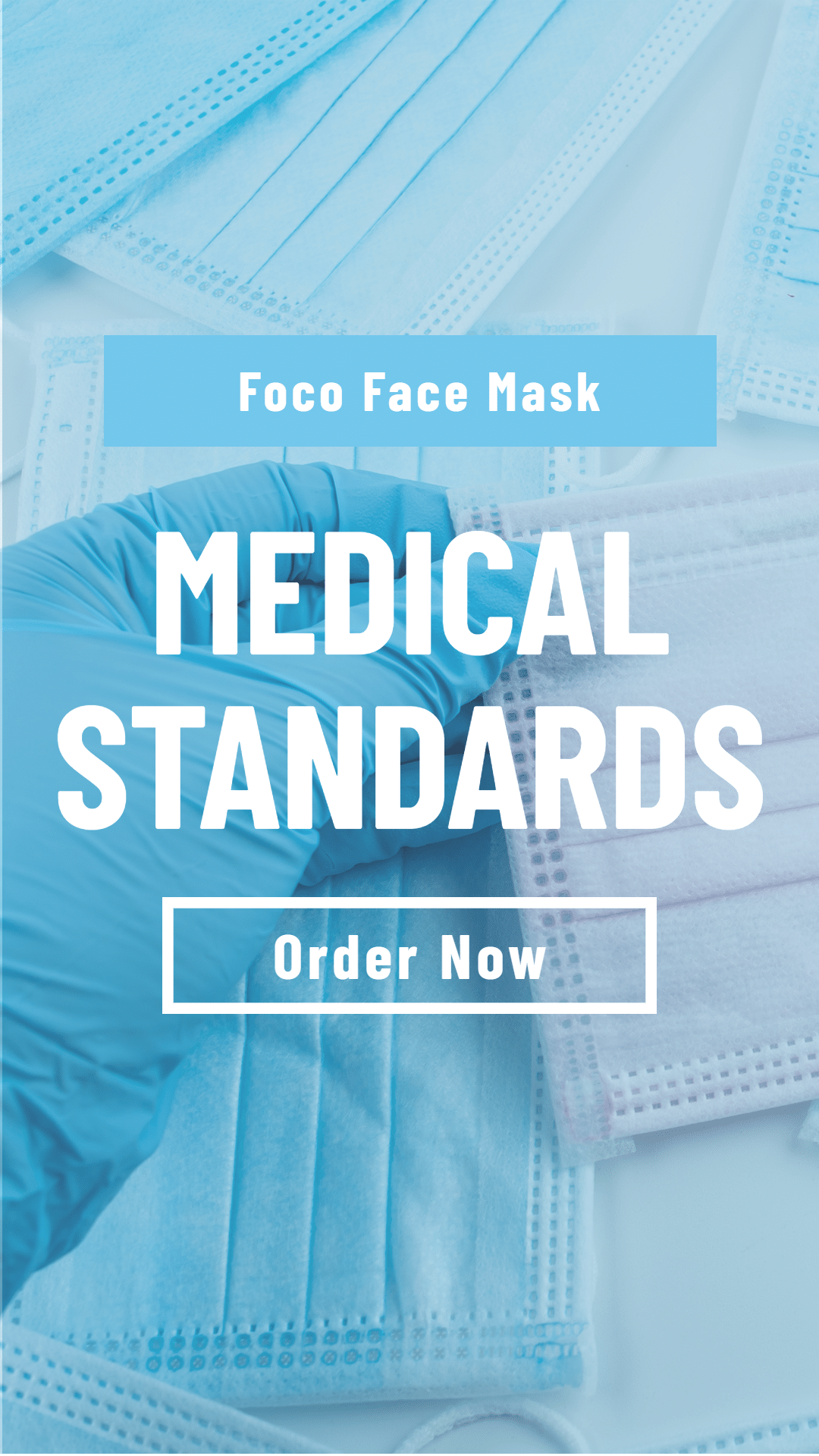 Medical Standard Face Mask Ecommerce Story预览效果