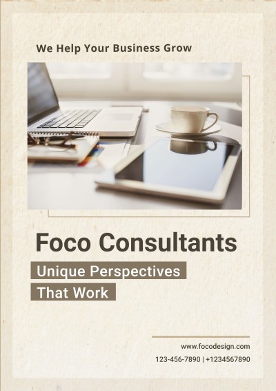 Business Consultant Service Propagating Commercial Use Poster